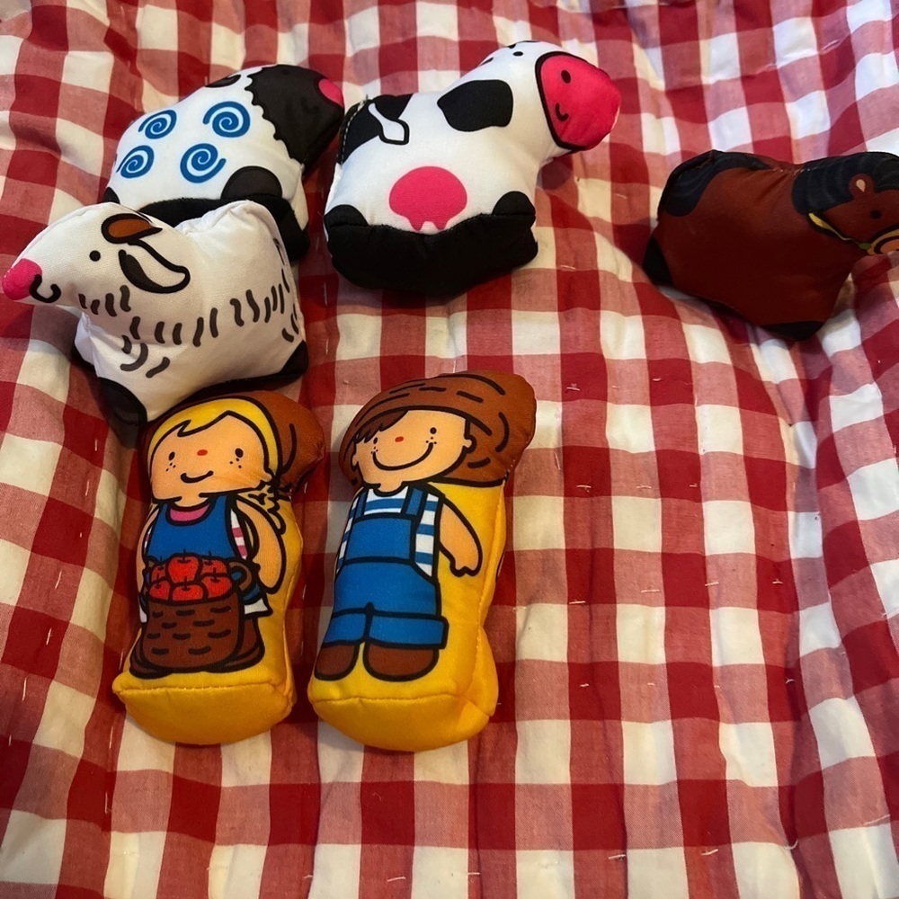 Melissa & Doug K's Kids Take-Along Farm - Replacement People & 4 Farm Animals